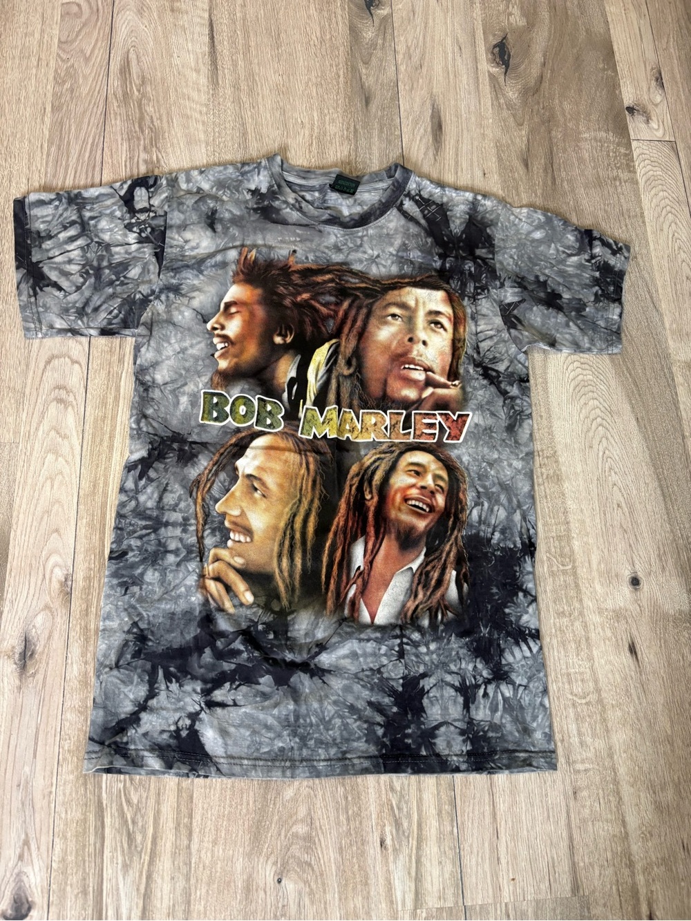 Romanticism Bob Marley t-shirt black tie dye